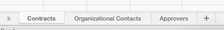 contract management spreadsheet tabs